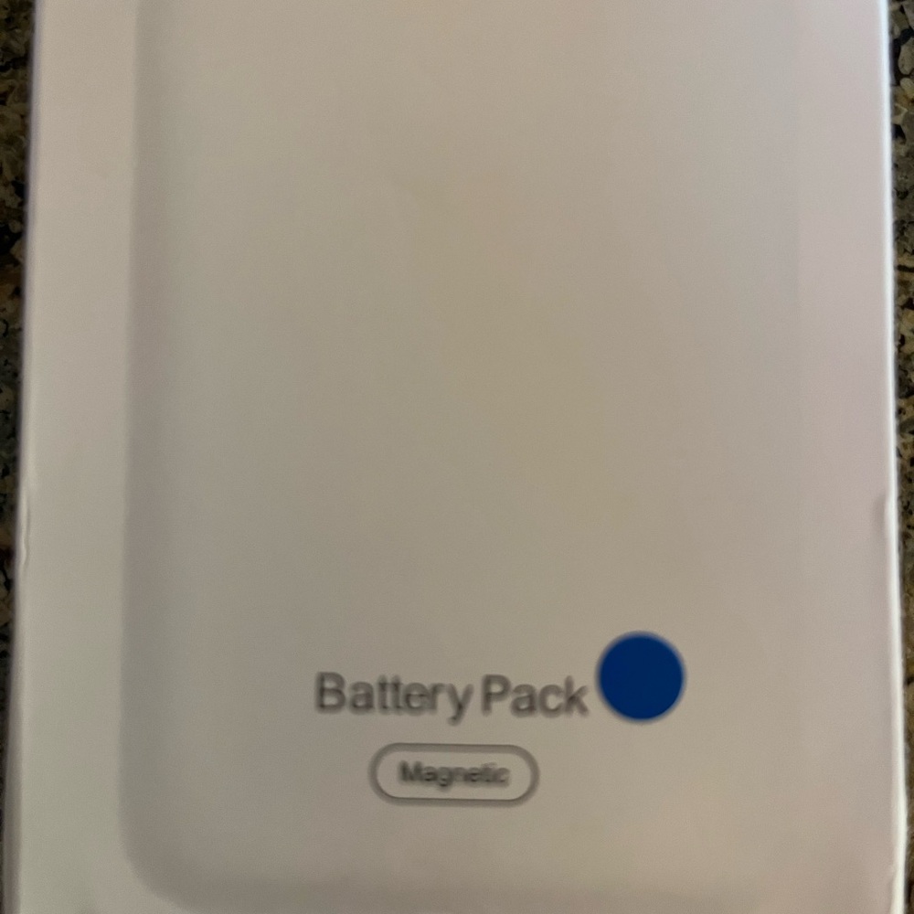 NWOT Blue Magnetic Battery Pack